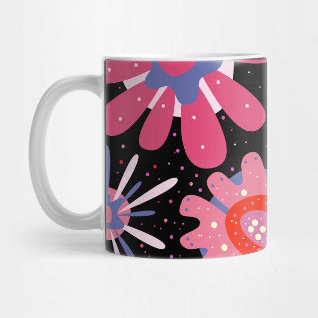 Floral pattern - beautiful floral design - floral illustration by Boogosh